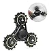 RayCue Hand Spinner Fidget Toy High Speed Bearing ADHD Focus EDC Finger Gears Stress Relief Toy for Adults or Kids Black