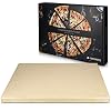 Navaris pizzasteen voor oven XL – Pizzabakplaat van natuursteen voor oven of barbecue – Inclusief receptenboek…