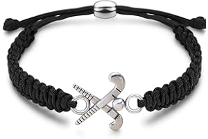 Sportybella Field Hockey Charm Bracelet - Adjustable for Girls With Stick Charm, Jewelry Gifts for Players, Teams & Coaches, Friendship Bracelet