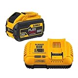 DEWALT DCB118X1 20/60V MAX FLEXVOLT Lithium-Ion 9.0Ah Battery Pack with Fan-Cooled Charger
