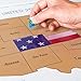 WNG Brands Scratch-Off USA Travel Map - Large Map of The United States for The Wall, Scratch-Off Poster of The USA for Travel, Personalized Travel Map, USA, Travel Tracker, Gifts for Travelers