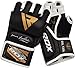 RDX MMA Gloves for Grappling Martial Arts | Genuine Cowhide Leather Mitts for Kickboxing, Sparring, Muay Thai, Cage Fighting, Punching Bag & Combat Training