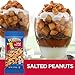 PLANTERS Salted Peanuts, 1 oz. Bags (24 Pack) - Snack Size Peanuts with Sea Salt & Simple Ingredients - Convenient Snacking - On the Go Snacks - Kosher