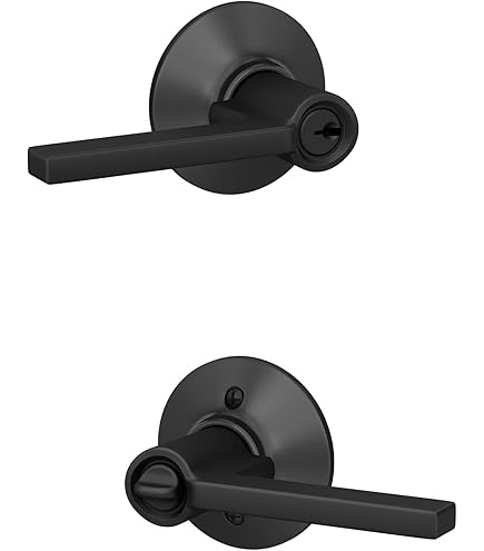 Schlage F10 V LAT 622 Latitude Door Lever with Standard Trim, Hall