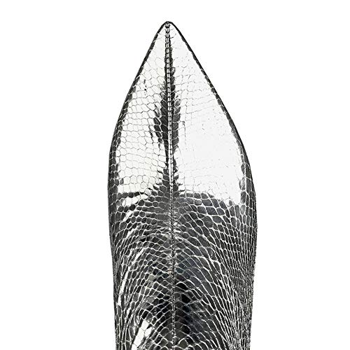 51IVNRkTYIL Invierno Botas sobre La Rodilla, La Astilla De Piel De Serpiente Punta Estrecha Cremallera Estilete Atractivo Botas… Invierno Botas sobre La Rodilla, La Astilla De Piel De Serpiente Punta Estrecha Cremallera Estilete Atractivo Botas… - Imagen 3