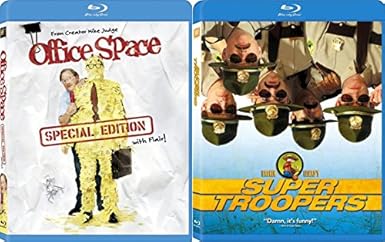 Amazon Com Office Space Super Troopers Blu Ray Double Feature Comedy Set 2 Goof Movie Bundle Christian Albrizio Aria Alpert Ron Livingston Jennifer Aniston Mike Judge Movies Tv
