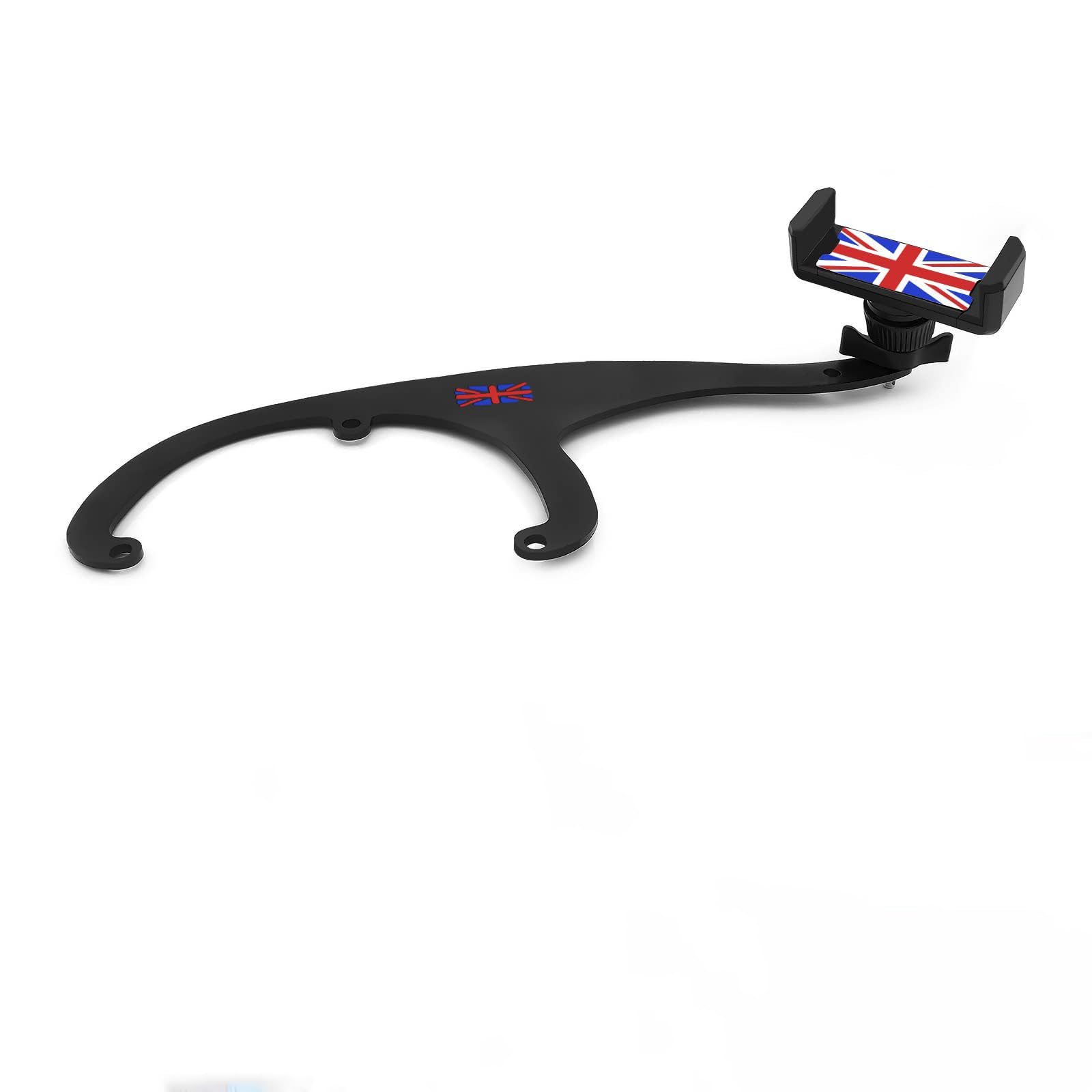 Heinmo Union Jack Red Smartphone Cell Phone Mount Holder (R55 R56 steering wheel on the left,Red)