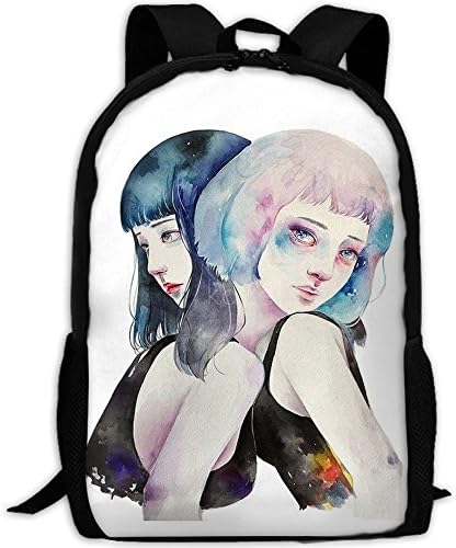 Two Girls Adult Outdoor Leisure Sports Backpack And School Backpack