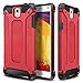 WOLLONY Galaxy Note 3 Case, Rugged Hybrid Dual Layer Hard Shell Armor Protective Back Case Shockproof Cover for Galaxy Note 3 Case - Slim Fit - Heavy Duty - Impact Resistant Bumper(Red)