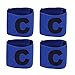 Zaptex Football Soccer Elastic Captain Armband Basketball Adjustable Player Bands Pack of 4(F)