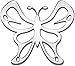 Cruiser Accessories 83303 Butterfly 3D-Cals Raised Adhesive Decal, Chrome