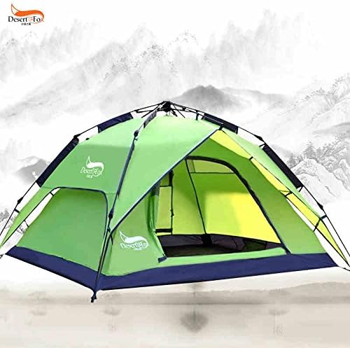 GDSZ Outdoor Tents Automatic Hydraulic Tent Rainproof Camping Tents Double Layer Waterproof 3-4 People Multifunctional Tentsc,Fruitgreen