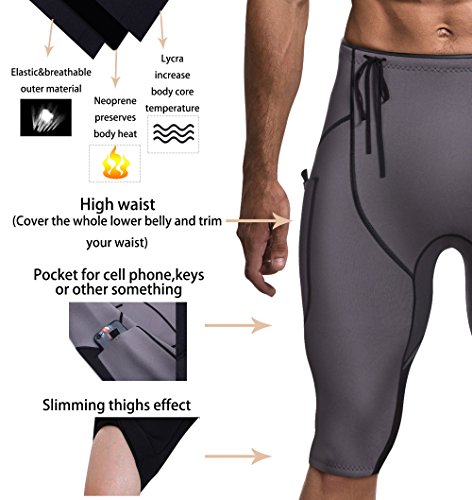 image for CtriLady 2mm Premium Neoprene Wetsuit Shorts Sweat Fitness Pants with 