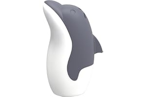 Asltw Cute Fridge Deodorizer, Dolphin Fridge Cleaner, Freezer Odor Freshener, Add Baking Soda Reusable Fun Kitchen Gadgets（Grey）