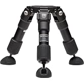 Benro Aluminum Hi-Hat Tripod &ndash; Heavy-Duty 75mm Bowl Mount Video Tripod with Adjustable Leg Angles, Rubber &amp; Spiked Feet, and Carrying Case for Cinematic, DSLR &amp; Broadcast Production (HH75AV)