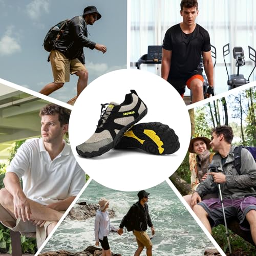SAGUARO Versatile Minimalist Lightweight Flexible Outdoor Indoor Shoes – Gym Asphalt Beach Mountain, Unisex-Adult