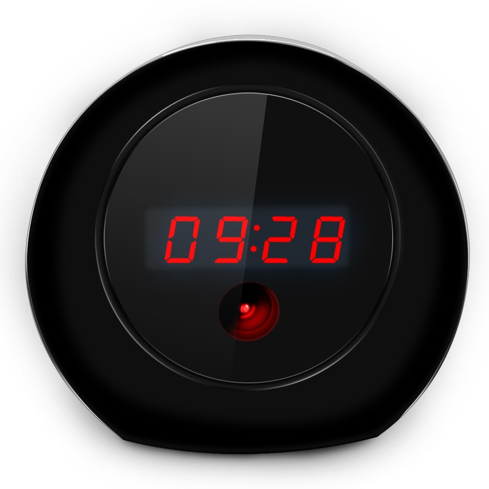 AISOUL Wi-Fi Hidden Camera Alarm Clock Full HD 1080P Real-time Video Spy Camera (Apple-shaped Hidden Camera)