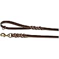 REDLINE K-9 Premium Soft Leather Dog Leash, Used by Top Trainers Worldwide, Super Soft, Made in Our Amish Leather Shop (1/2-Inch x 4-Feet)