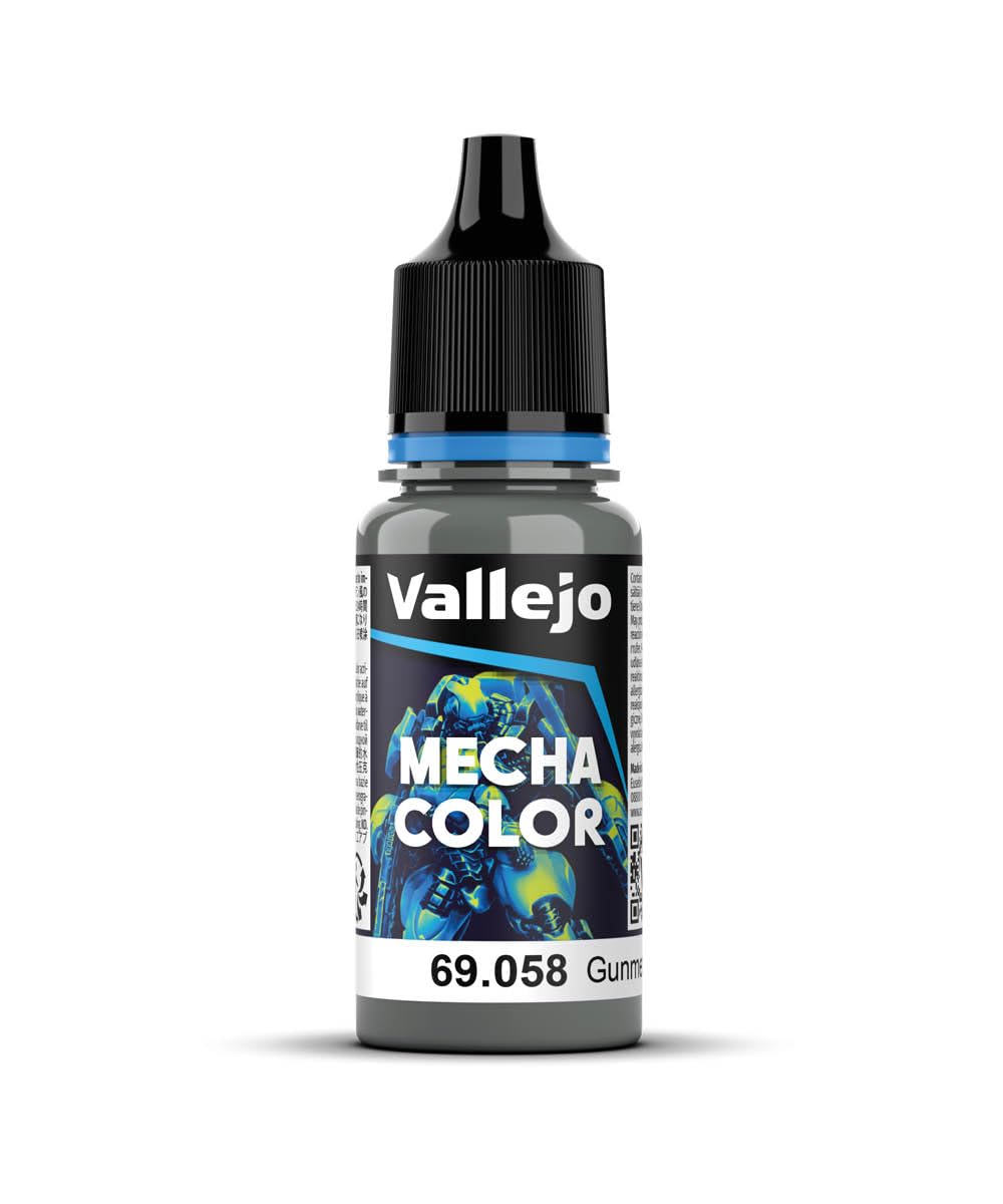 Vallejo 17 ml "AV Mecha Color" Acrylic Airbrush Colour - Gunmetal