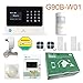 Golden Security Touch screen keypad LCD display WIFI & GSM 2-in-1 with Auto Dial,Motion Detectors and more diy Home Alarm System G90B-W01