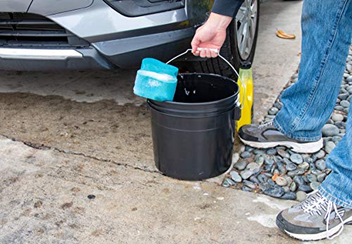 Argee 3.5 Gallon Heavy Duty Bucket, Black (Pack of 10)