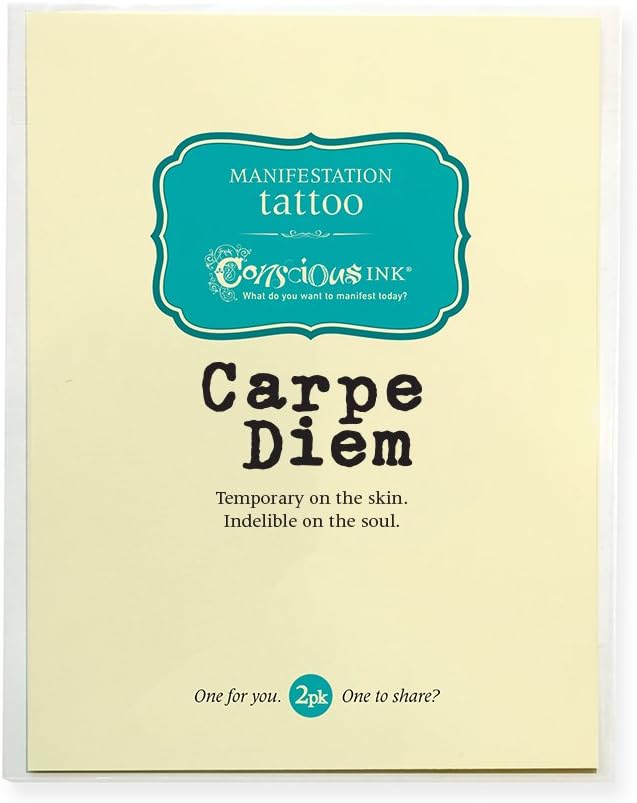 CONSCIOUS INK MANIFESTATION TATTOO 3-PACK "CARPE DIEM" (SET OF 3)
