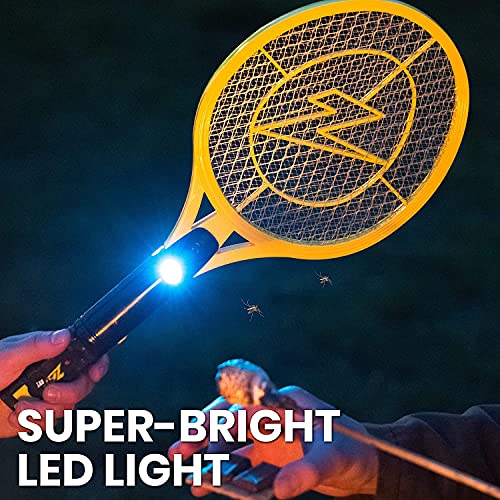 Zap It! Electric Fly Swatter Racket & Mosquito Zapper High Duty 4,000