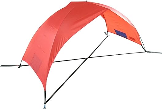Amazon Outdoor Warriors 超軽量 持ち運びに便利 パラソル ビーチで 屋外キャンプで 釣りパラソルテント 折り畳み式 レッド Outdoor Warriors テント本体