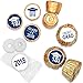 LPVIGJHK Class of 2018 Graduation Party Favor Stickers, Set of 324 (Blue)