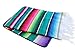Del Mex Mexican Serape Blanket (X-Large, Teal)