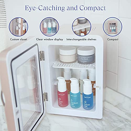 Vanity Fria All Skincare Fridge Custom Closet, Clear Window