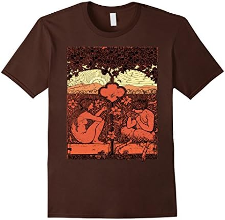 Mens Hippie Nature Harmony T-shirt XL Brown