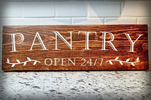 Farmhouse Decor Pantry Sign Modern Distressed Rustic Wall Decor