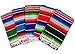MEXIMART's Authentic Medium Mexican Blankets Colorful Serape Blankets Assorted Colors 80