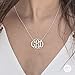 Fancy Monogram Necklace in 925 Sterling Silver - Customize this Pendant with your Initials