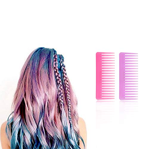 Wide Tooth Comb for Curly Hair Wet Dry Hair, No Handle Detangler Comb