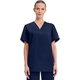 Cherokee WW Originals Scrubs for Women and Men Unisex V-Neck Scrub Top | 3 Pockets, Traditional Fit, Side Vents, Stretch Fabric, Comfortable Mobility, Machine-Washable, Nursing Uniform