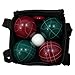 Baden Champions 90mm Bocce Ball Set with Carry Case and Measuring Tape, Red/Green