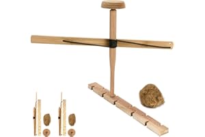 SXTL Bow Drill Fire Starter Kit Outdoor Survival Practice Tool, Friction Fire Starter for Scout, Backpacking and Camping, Survival Training and Teaching