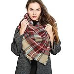 Women's Plaid Tartan Grids Checked Winter Blanket Shawl Wrap