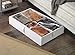 Whitmor Underbed Boot Bag, 4 Section, White