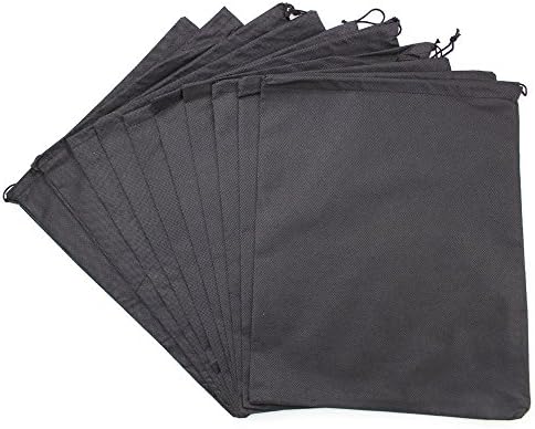 Cimostar 10-Pack Non-Woven Travel Shoe Bag with Drawstring,15.7" X 11.8"