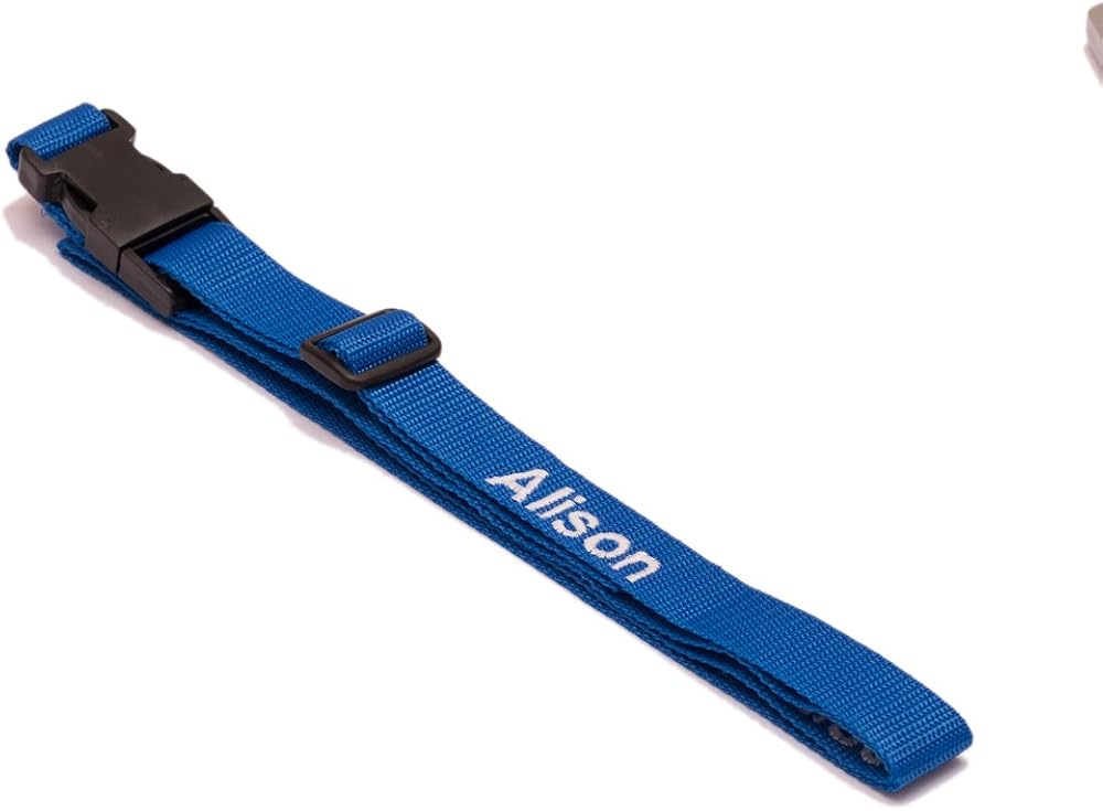3x luggage straps 25mm x 1.80m (Blue) Clothing