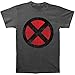 Marvel Comics X-Men Logo Men's T-Shirt Charcoal