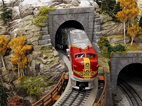 Lionel Santa Fe Super Chief LionChief Set with Bluetooth Capability, Electric O Gauge Model Train Set with Remote, Assorted