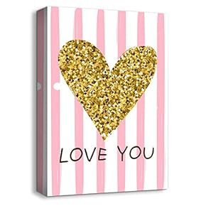 Canvas Wall Art-Pink for Little Girl-Canvas Prints Home Artwork Decoration for Kids Bedroom - 12x18 inches