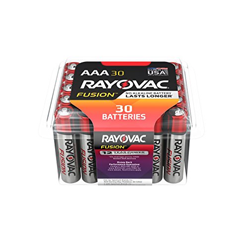 RAYOVAC AAA 30-Pack FUSION Premium Alkaline Batteries, 824-30PPTFUSK