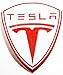 TESLA Patch Sew Iron on Embroidered