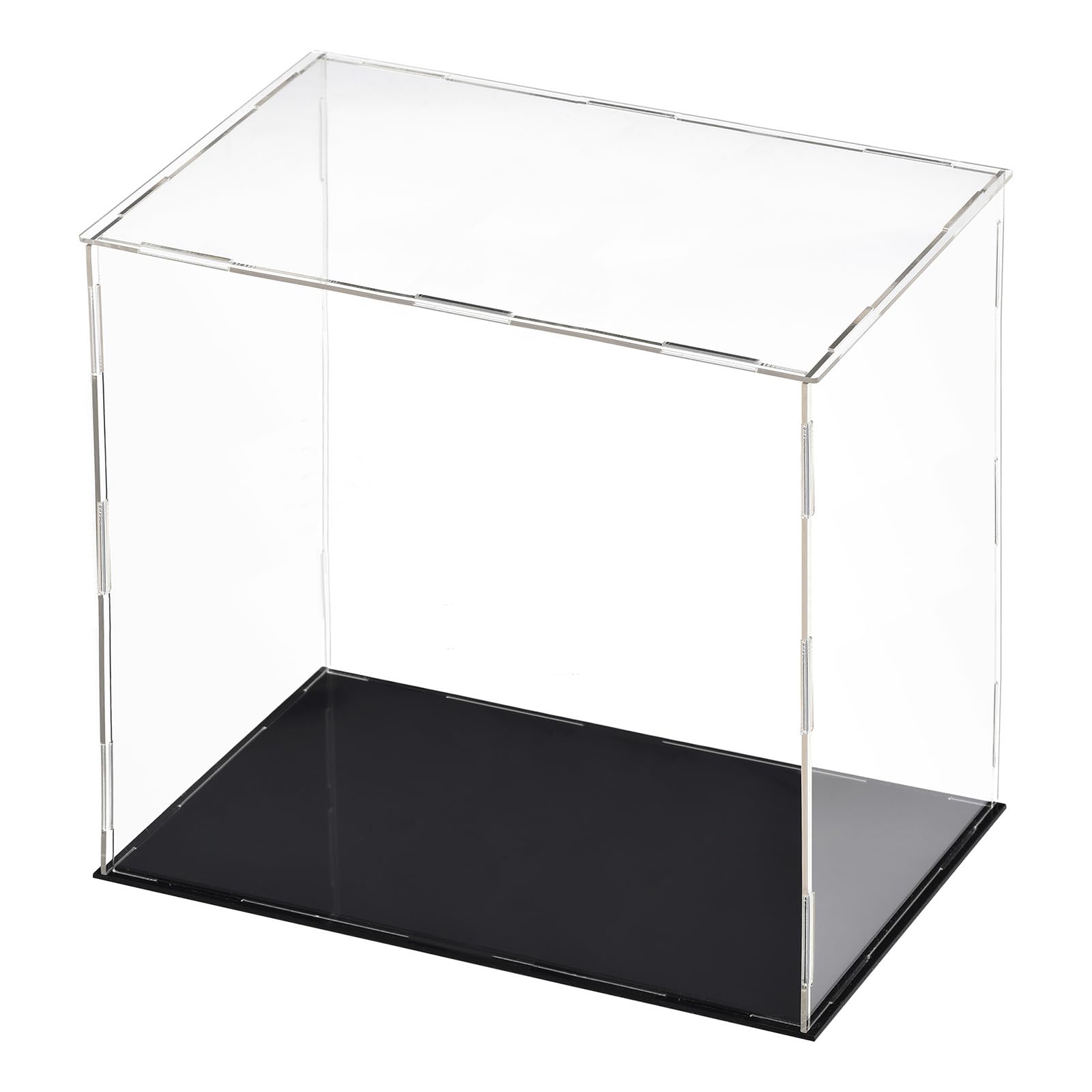 DMiotech 1 Pack Acrylic Display Case Box Transparent Dustproof Showcase, 11.8x7.9x11.8 Inch for Collectibles