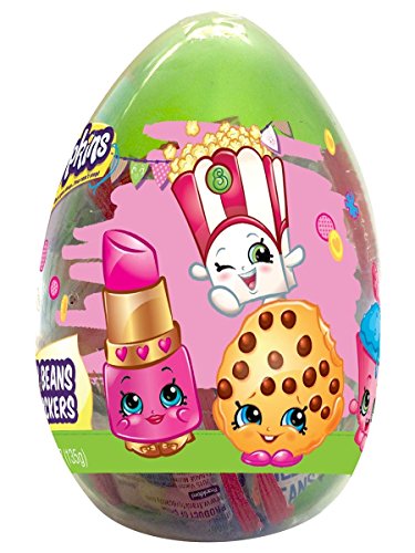 Shopkins giant easter egg with jelly beans and stickers…